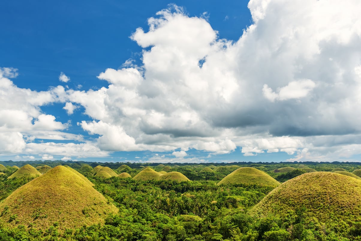 Chocolate Hills, Bohol, Philippines.